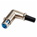 Conector Xlr Femea 90 Graus Metal Storm 10 Unidades