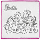 Tapete Mágico Acqua Barbie Com 6 Canetas Laváveis 50x50cm