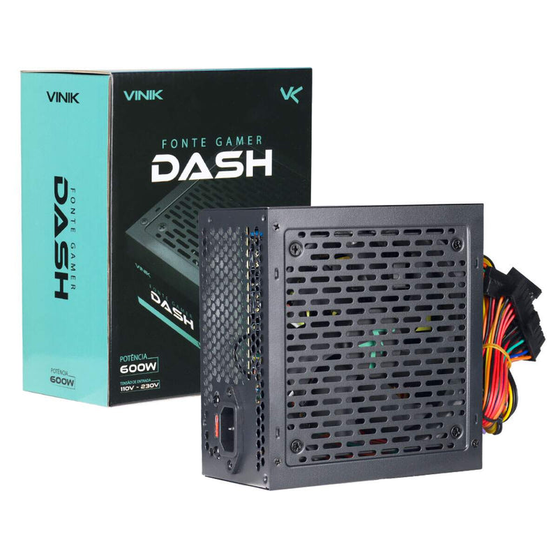 Fonte Gamer Dash 600w Preto - Vfg600wp