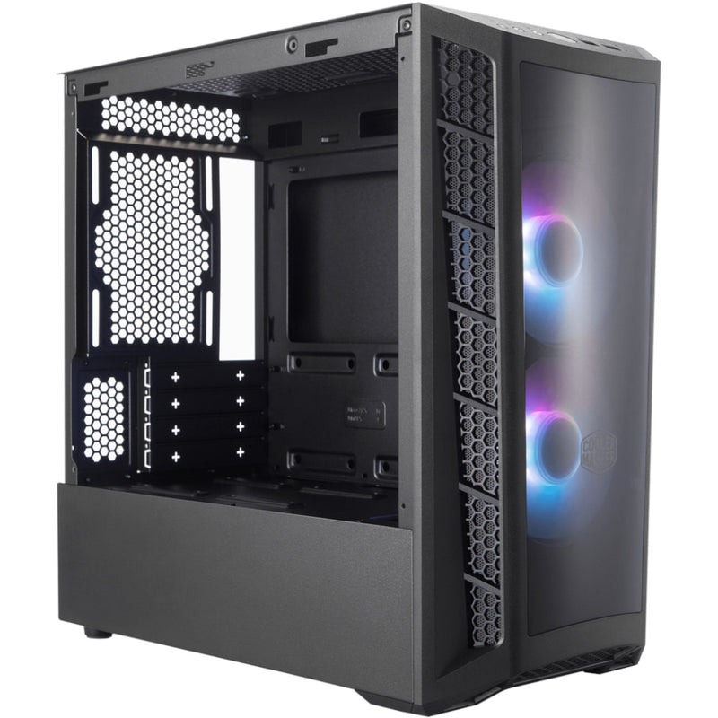 Gabinete Cooler Master Masterbox Mb320l Argb Lateral Vidro Temperado 2 Fans Argb Frontal Acrílico - Mcb-b320l-kgnn-s02