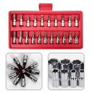 Conjunto Kit Ferramentas Soquete 1/4 46pçs Reparos