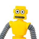 Robo Pop It Tubo Luz Led Estica Puxa Gruda Boneco Amarelo