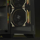 Kit Cooler Fan ARGB Fortrek Frosty Preto Com Controladora/Controle