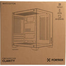 Gabinete Gamer Fortrek Clarity Branco Lateral Vidro