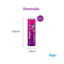 Pilha Recarregável Aa 2500mah Elgin