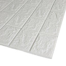 Placa Decorativa Papel de Parede Texturizado Branco 70X77cm