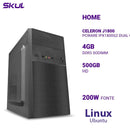Computador Home H100 Celeron J1800 Pcware Ipx1800g2 2.41ghz Mem 4gb Ddr3 Hd 500gb Fonte 200w Linux