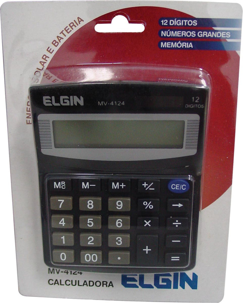 Calculadora De Mesa 12 Digitos Mv-4124 Preta