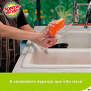 Esponja Para Limpeza Scotch-brite Não Risca Laranja