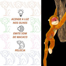 Macaco Braço Longo Macaquinho De Pelúcia Com Som E Luz