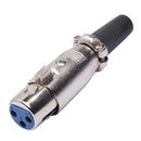 CONECTOR CANNON DE MICROFONE FÊMEA COM PRENSA - PC / 5