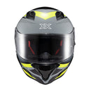 Capacete Texx Fechado Hunter Ark Preto Verde E Cinza Brilho 56