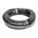 CABO PARALELO POMPÉIA PRETO COM TARJA BRANCA 2X18 0,75 MM (100 METROS)