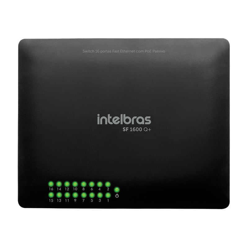 Switch 16 Portas Fast 10/100 Ethernet Sf 1600 Q+ 4760033