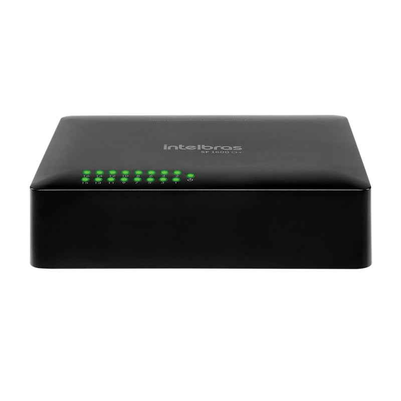 Switch 16 Portas Fast 10/100 Ethernet Sf 1600 Q+ 4760033