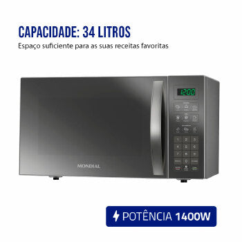 Micro-ondas 34l Mondial - 5618-02