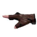 Luvas Texx Liberty Meio Dedo Marrom    S