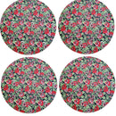 Kit 4 Capas Para Sousplat Floral Romance Charlô 35cmx35cm - UN / 4