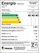 Ventilador Mesa Turbo 40cm 6p 220v Preto Ventisol