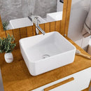 Conjunto Gabinete Cuba Espelho Banheiro Naturalle Branco