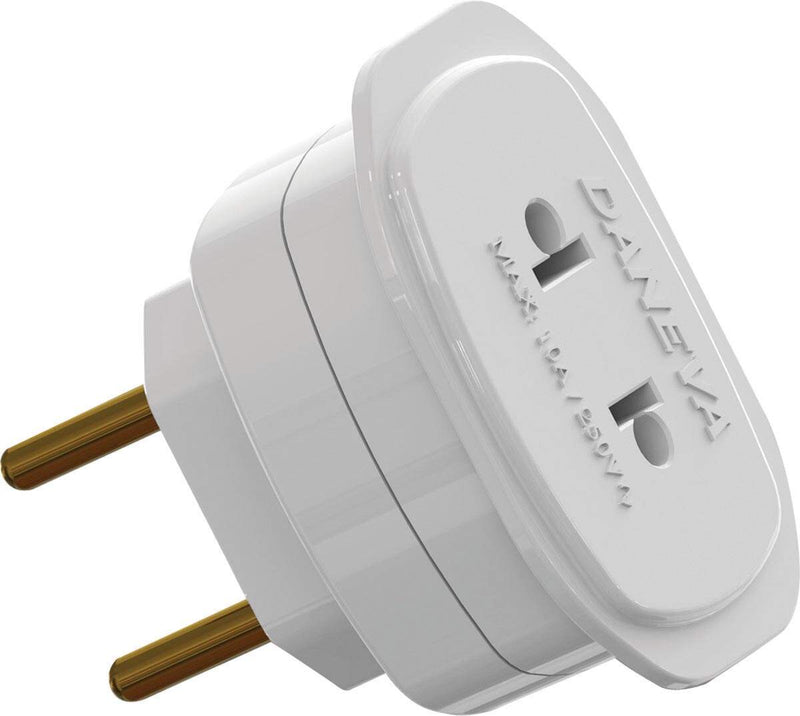 Adaptador Universal 2 Pinos 10a/250v Branco Dn1658 - PC / 12