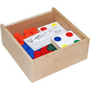 Brinquedo Pedagógico Torre Inteligente De Madeira - 18 Placas E 63 Peças