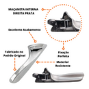 Gatilho Interno Hb20 E Hb20s 2009 A 2012 Maçaneta Prata Porta Dianteira E Traseira Lado Direito