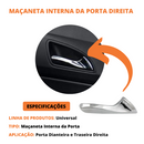 Gatilho Interno Hb20 E Hb20s 2009 A 2012 Maçaneta Prata Porta Dianteira E Traseira Lado Direito