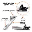 Gatilho Interno Hb20 E Hb20s 2009 A 2012 Maçaneta Prata Porta Dianteira E Traseira Lado Esquerdo
