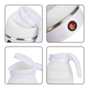 Chaleira Eletrica Dobravel Silicone 600w 110v 600ml Branco