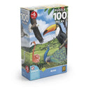 Quebra-cabeça Cartonado Aves 100 Peças