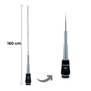 ANTENA MÓVEL AQUÁRIO B-2070 COM BOBINA NA BASE PARA RÁDIO PX POSSUI HASTE DOBRÁVEL