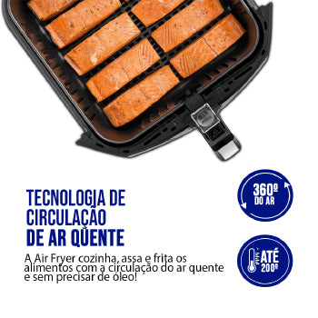 Fritadeira Air Fryer Mondial Mega Family 8l 1900w  - 5993-02