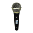Microfone Dinâmico Profissional Leson Sm58 Plus Preto