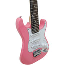 Guitarra Elétrica Infantil Kids Profissional Teg 30 Rosa Thomaz