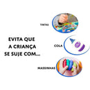 Avental Escolar Liso Rosa 39x76cm