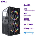 Computador 5000 Core I5 4590 3.3ghz Memória 8gb Ddr3 Ssd 256gb Nvme Rx 550 4gb Fonte 500w  Windows 10 Pro