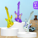 Guitarrinha Brinquedo Infantil Kit 6 Guitarra De Plástico