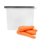 Saco Porta Alimentos Reutilizavel Silicone 1,5l Cor:preto