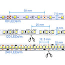 Fita Led Rolo 5m 300 Leds Silicone Cor:branco Quente
