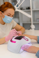 Cabine Seca Esmalte Maquina Unha Gel  Sun S5 Cor:rosa