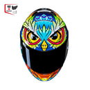 Capacete Hjc Rpha 12 Spasso  Azul Amare Laran Branc 56