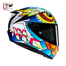 Capacete Hjc Rpha 12 Spasso  Azul Amare Laran Branc 56
