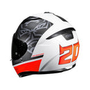 Capacete Hjc C10 Fabio Quartararo Verm Pret Branc 58