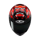 Capacete Hjc C10 Fabio Quartararo 2024 Verm Pret Branc 59