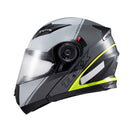 Capacete Texx Esc Gladiator V3 Makan Cinz Verd Bril 62