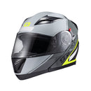 Capacete Texx Esc Gladiator V3 Makan Cinz Verd Bril 62