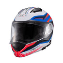 Capacete Texx Escam Kratos Nomade Branc Azu Verm Bril 56