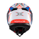 Capacete Texx Escam Kratos Nomade Branc Azu Verm Bril 60