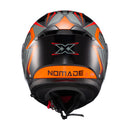 Capacete Texx Escam Kratos Nomade Pret Laran Cinz Bril 56